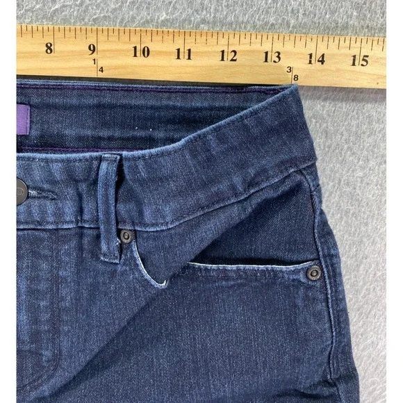 NYDJ Women's Billie Mini Bootcut Size 4 Dark Wash Mid Rise Lift Tuck Casual - Picture 2 of 12